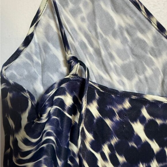 Hudson North Women’s Spaghetti Strap Maxi Slip Dress – Navy/White – Size S/P - Picture 5 of 6